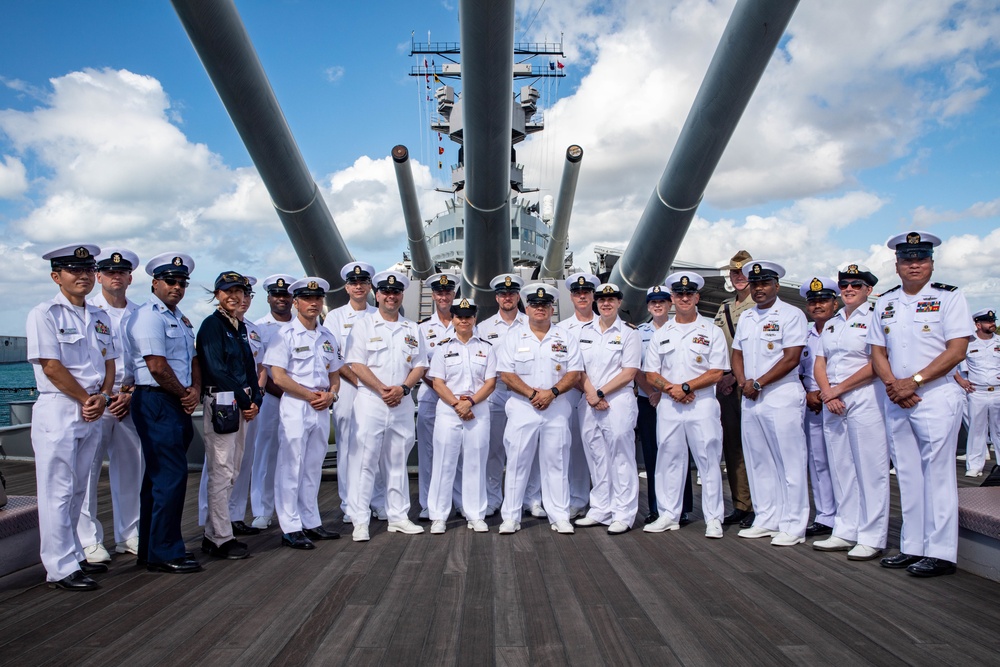 Senior Enlisted Leaders Take a Tour of the Battleship Missouri Memorial