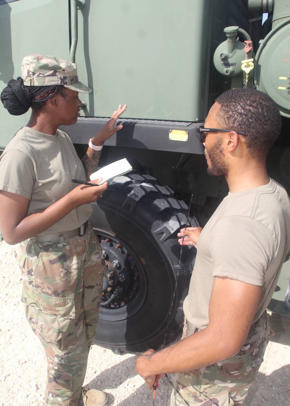 252nd QM vehicle training