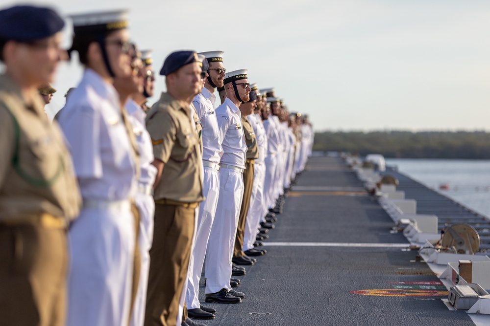 HMAS Canberra arrives at Pearl Harbor