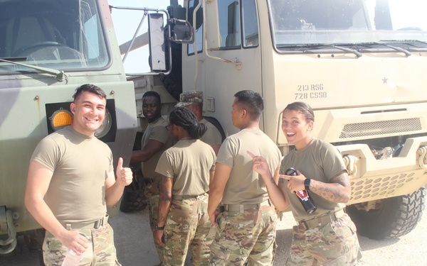 252nd QM vehicle training