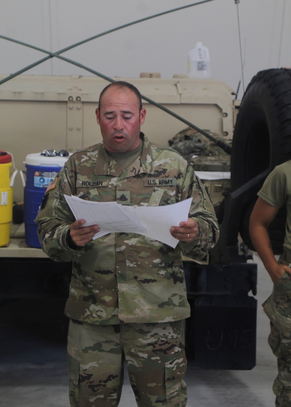 252nd QM vehicle training