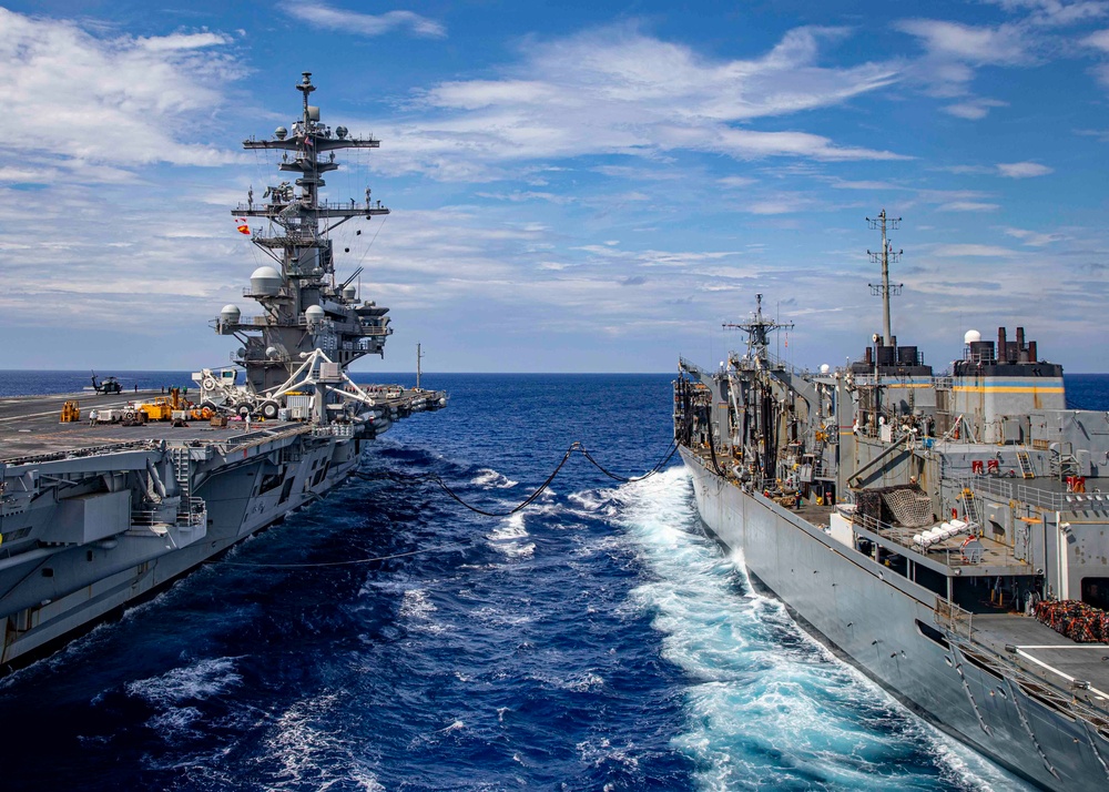 USS George H.W. Bush (CVN 77) Conducts Underway Replenishment