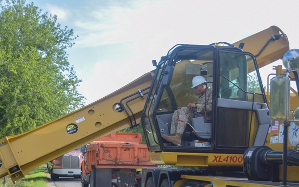 United States Marine Corps Reserve Assist Nueces County as part of IRT Nueces