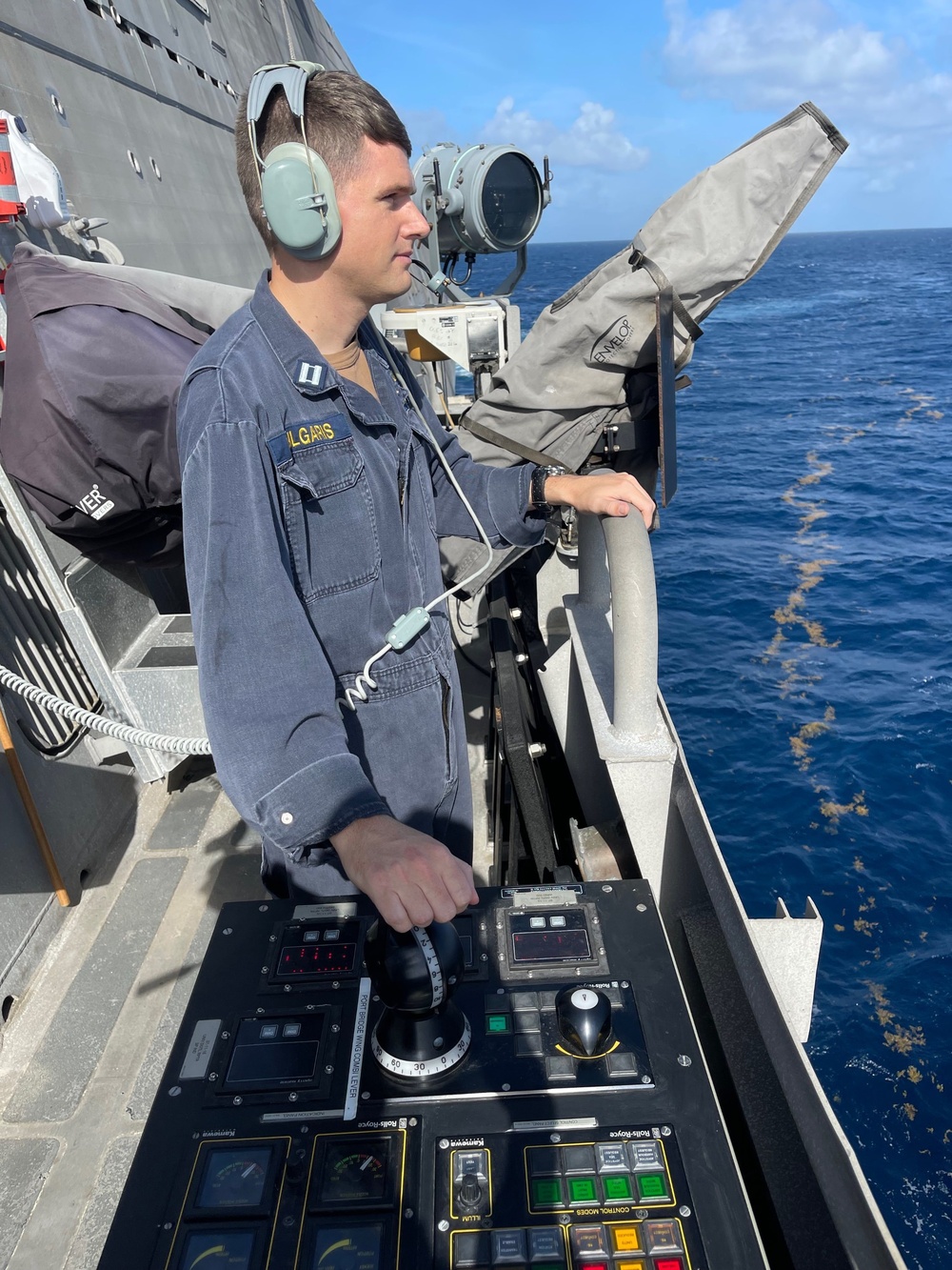 USS Billings Sailors Perform Duties While At Sea