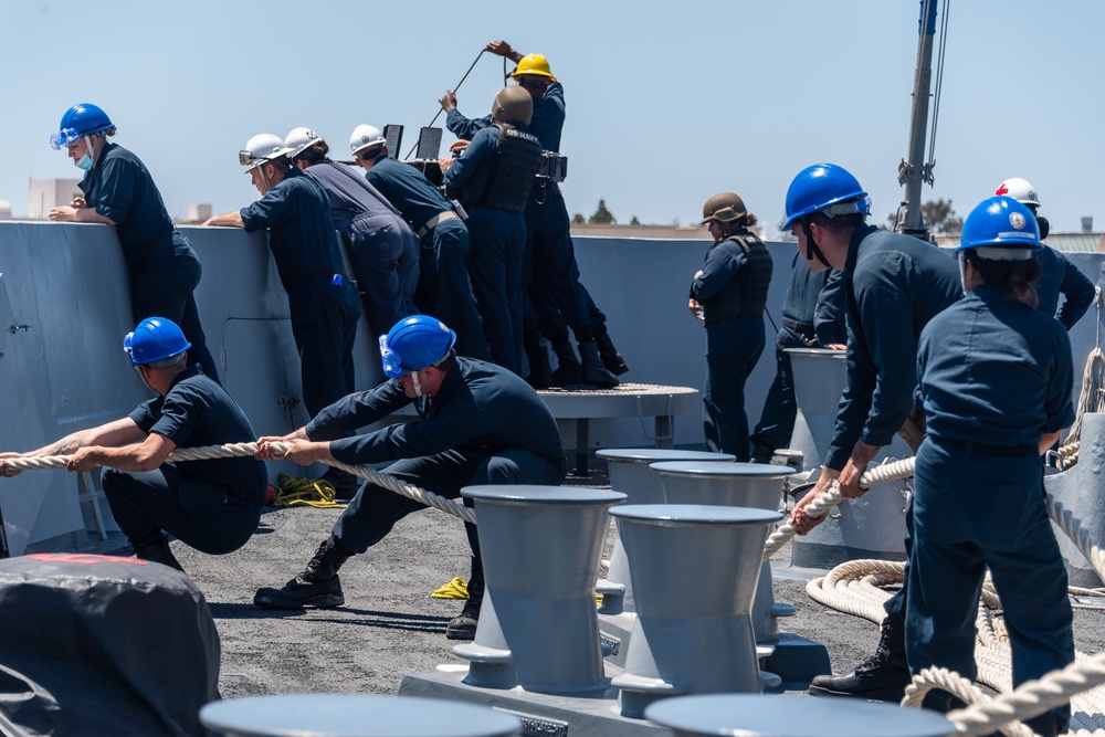 USS Portland (LPD 27) Arrives at NAS North Island for RIMPAC 2022