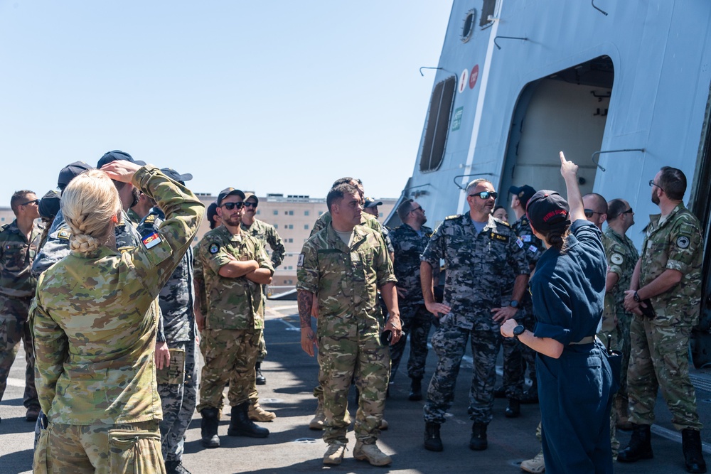 RIMPAC 2022 Participants Tour USS Portland (LPD 27)