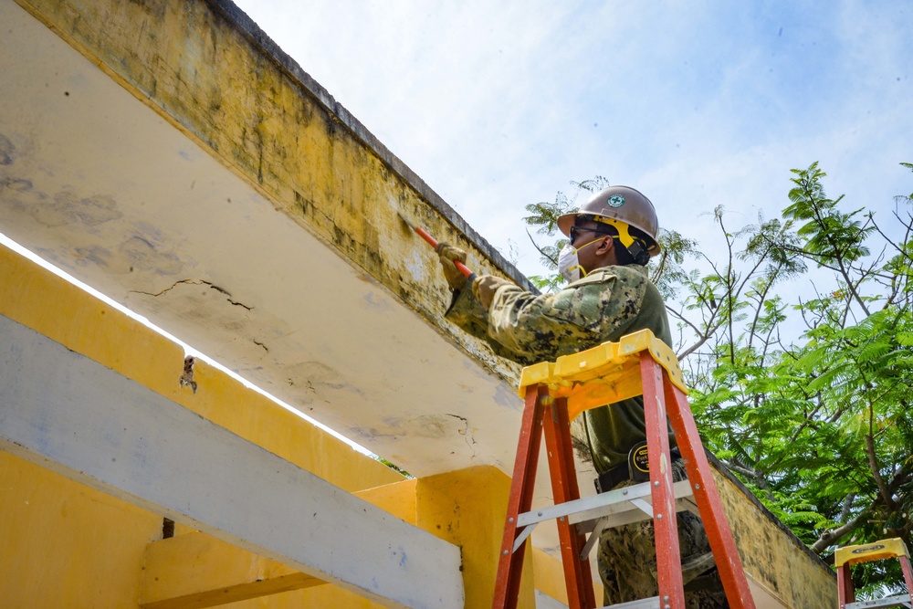 Amphibious Construction Battalion One (ACB 1) Renovates School in Vietnam During PP22