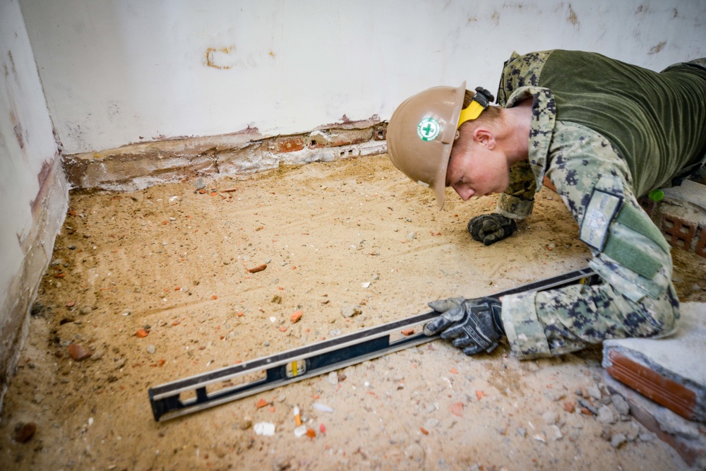 Amphibious Construction Battalion One (ACB 1) Renovates School in Vietnam During Pacific Partnership 2022