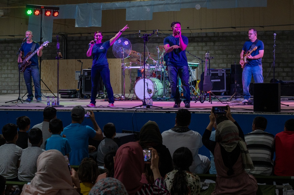 AFCENT Band visits Camp As Sayliyah