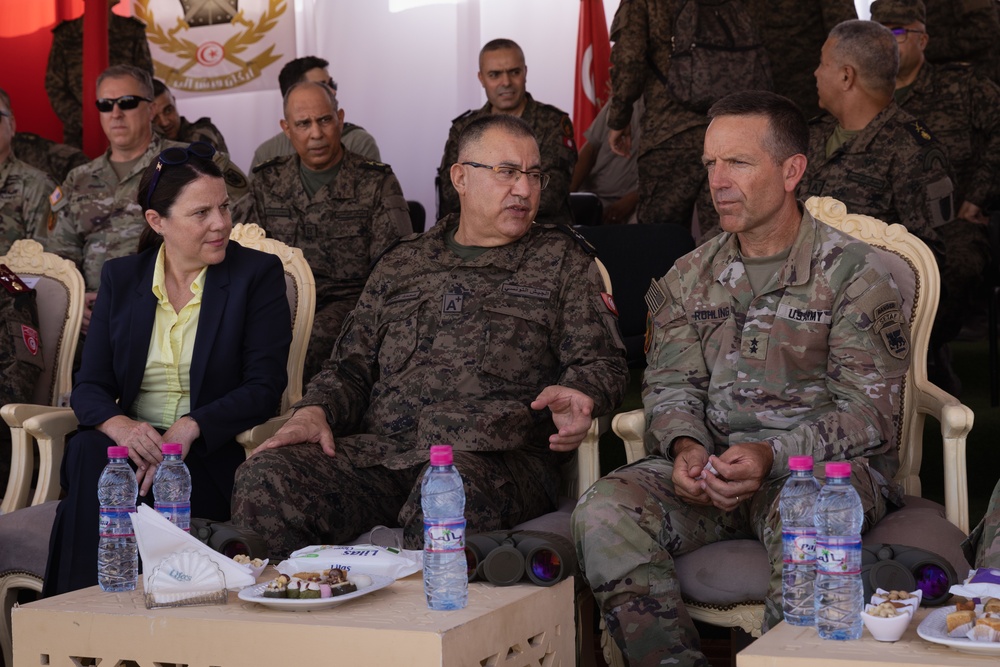 U.S. Embassy, U.S. and Tunisian senior leaders view joint combined live-fire exercise