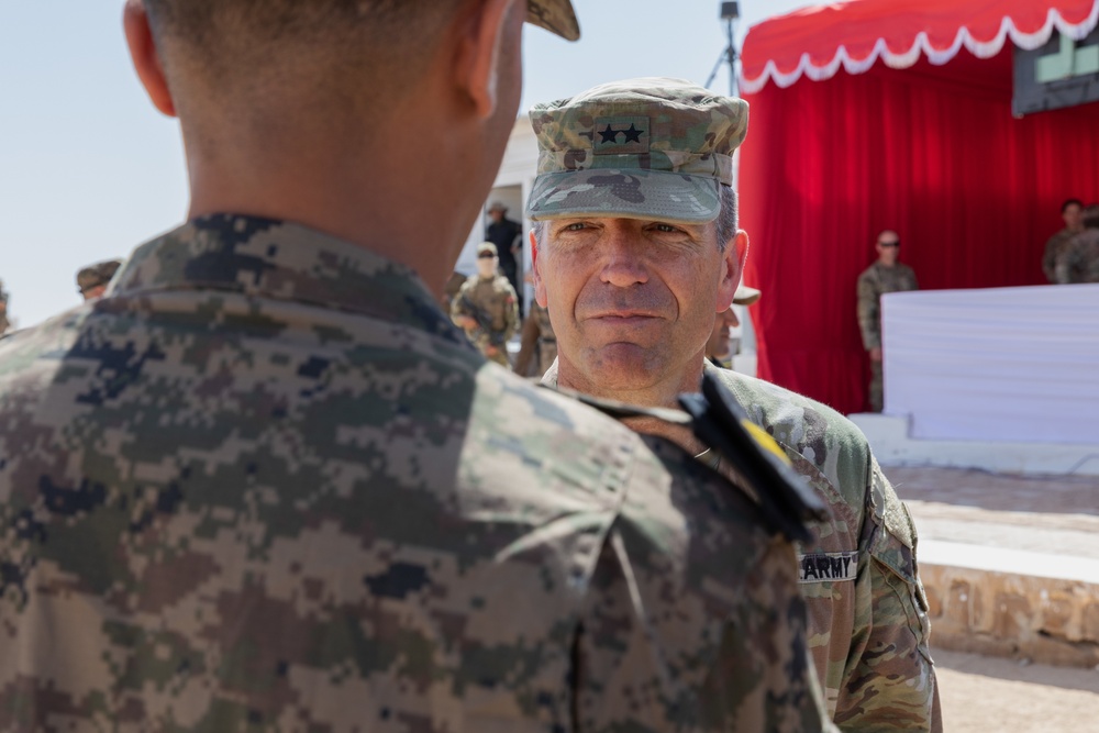 U.S. Embassy and U.S. Army senior leaders help promote Tunisian soldiers during African Lion 22