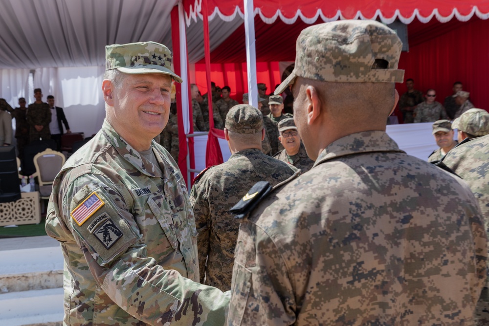 U.S. Embassy and U.S. Army senior leaders help promote Tunisian soldiers during African Lion 22