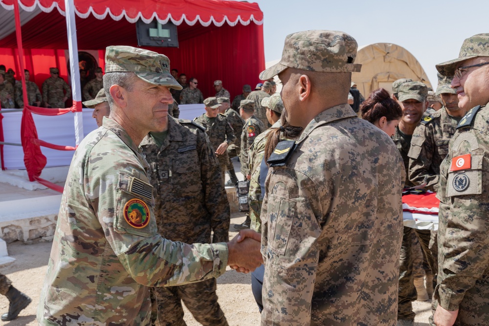 U.S. Embassy and U.S. Army senior leaders help promote Tunisian soldiers during African Lion 22