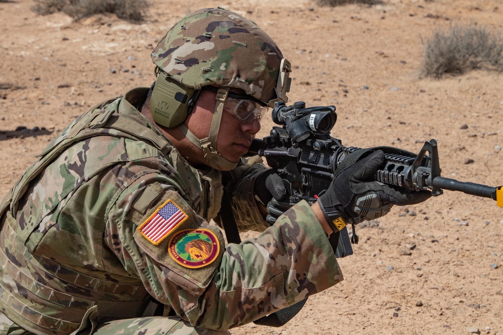 3rd Battalion, 126th Infantry Regiment practices combat lifesaver and prisoner of war tactics during African Lion 22 in Tunisia