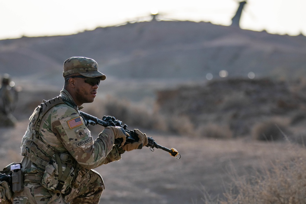 3rd Battalion, 126th Infantry Regiment practices combat lifesaver and prisoner of war tactics during African Lion 22 in Tunisia