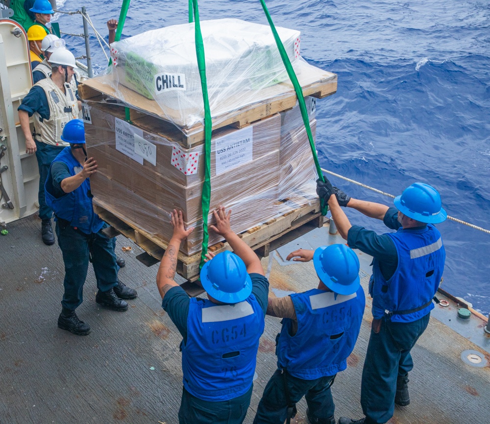 USS Antietam (CG 54) Replenishment-At-Sea