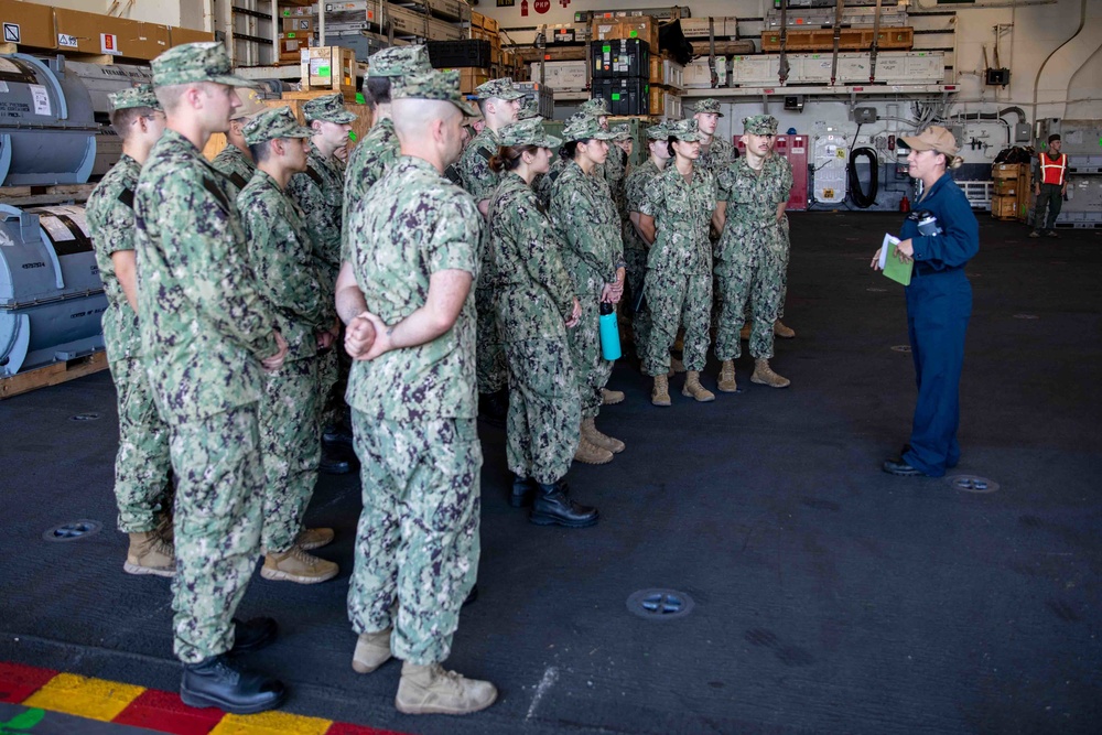 USS Makin Island Hosts BDOC Tours