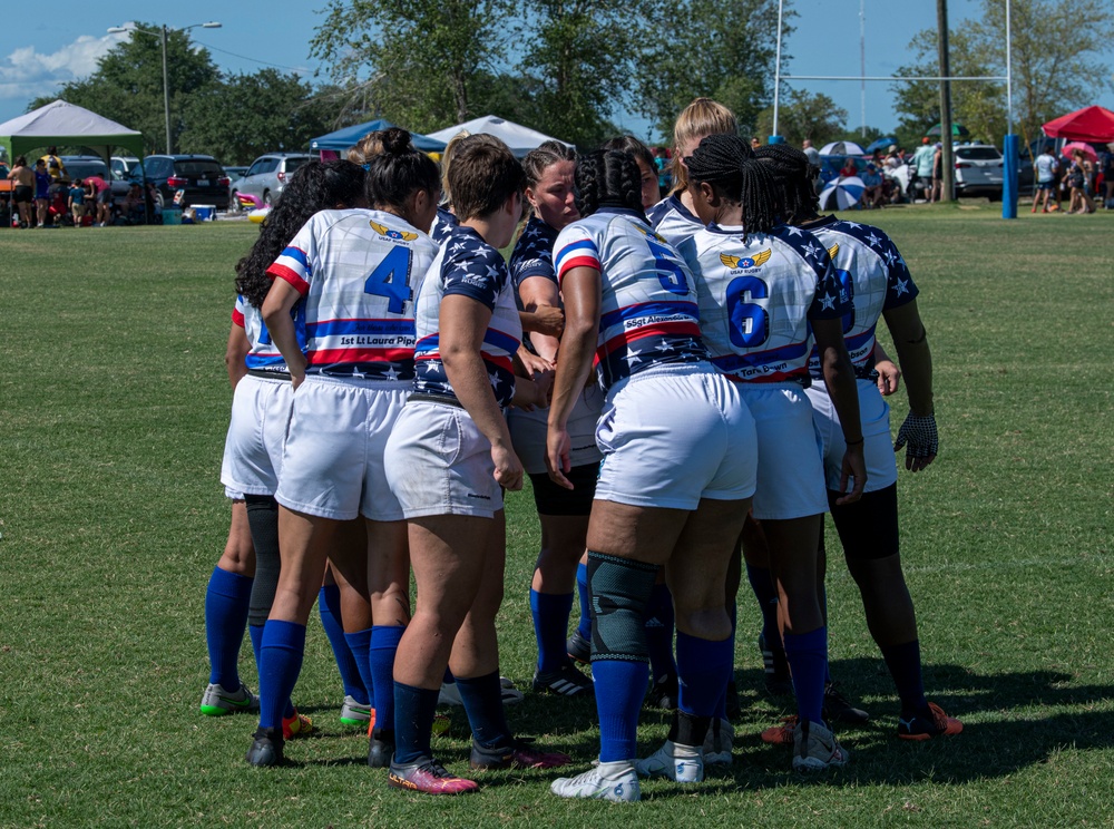 Air Force Women’s rugby team competes in Armed Forces championship