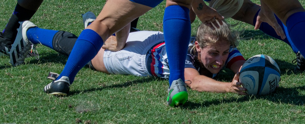 Air Force Women’s rugby team competes in Armed Forces championship