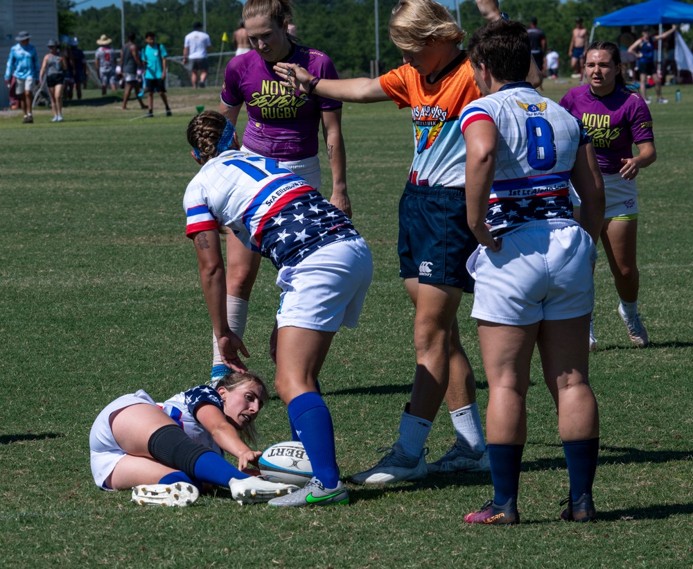 Air Force Women’s rugby team competes in Armed Forces championship