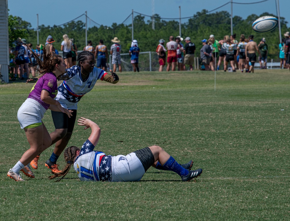 Air Force Women’s rugby team competes in Armed Forces championship