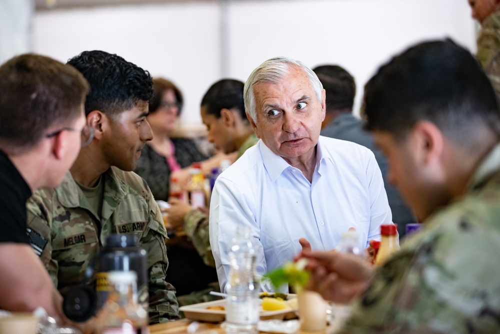 Senator Jack Reed of Rhode Island visits Mihail Kogalniceanu Air Base