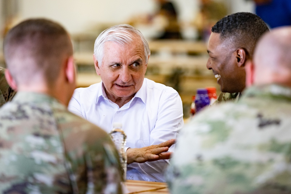 Senator Jack Reed of Rhode Island visits Mihail Kogalniceanu Air Base