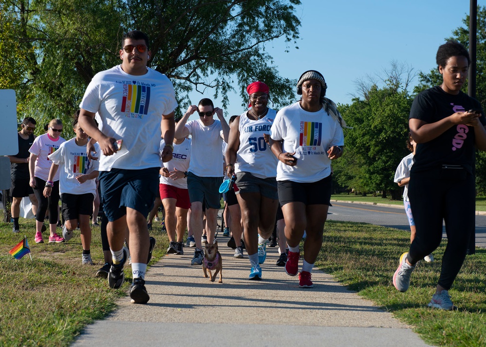 70th ISRW Airmen cap off Pride Month with a color run