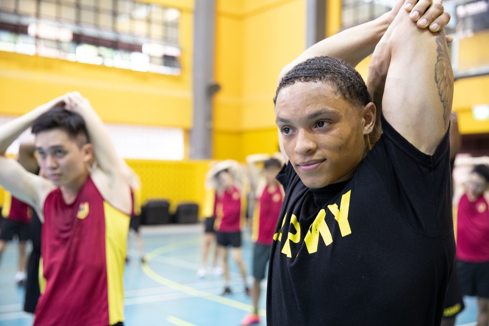 Joint Physical Training with U.S. Army, Singapore Armed Forces