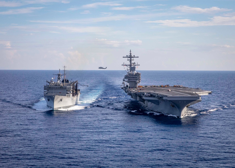 USS George H.W. Bush (CVN 77) Conducts Underway Replenishment