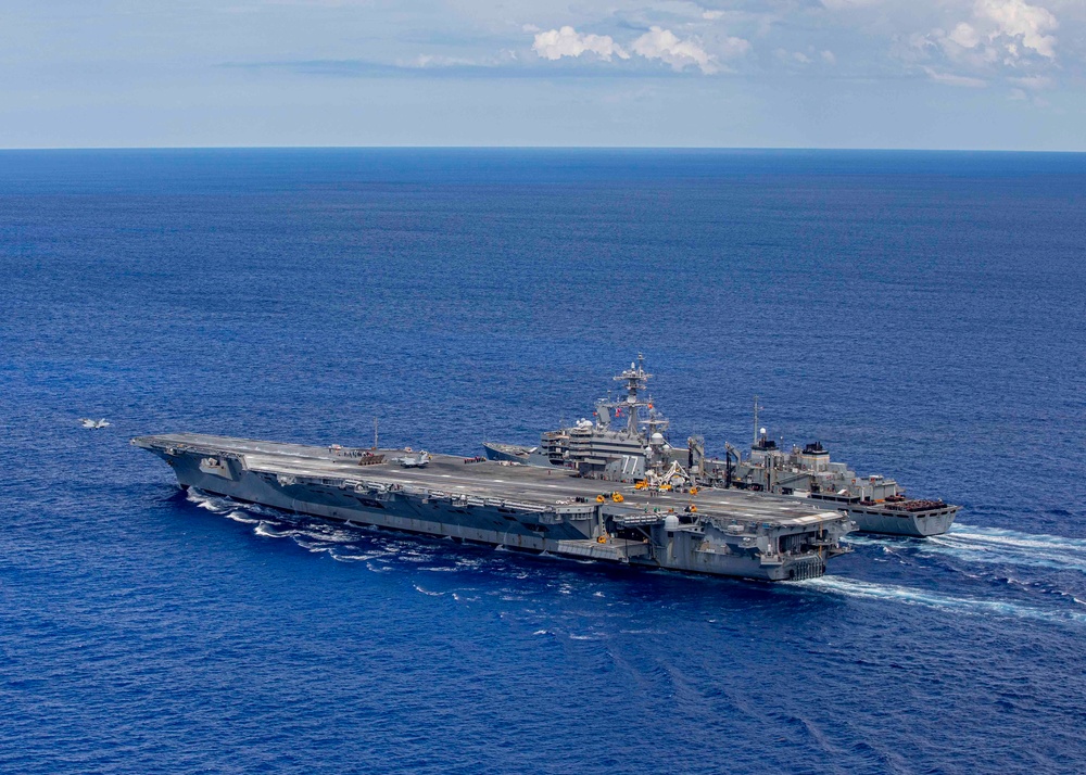 USS George H.W. Bush (CVN 77) Flight Operations During Underway Replenishment