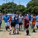 USS Chafee and CNS Almirante Sailors compete in a RIMPAC 2022 soccer match