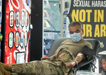 Military community supports local community through blood drive