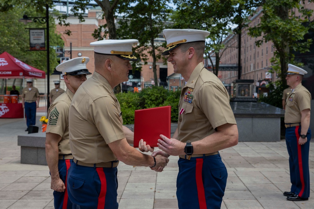 Recruiting Station Baltimore Change of Command Ceremony