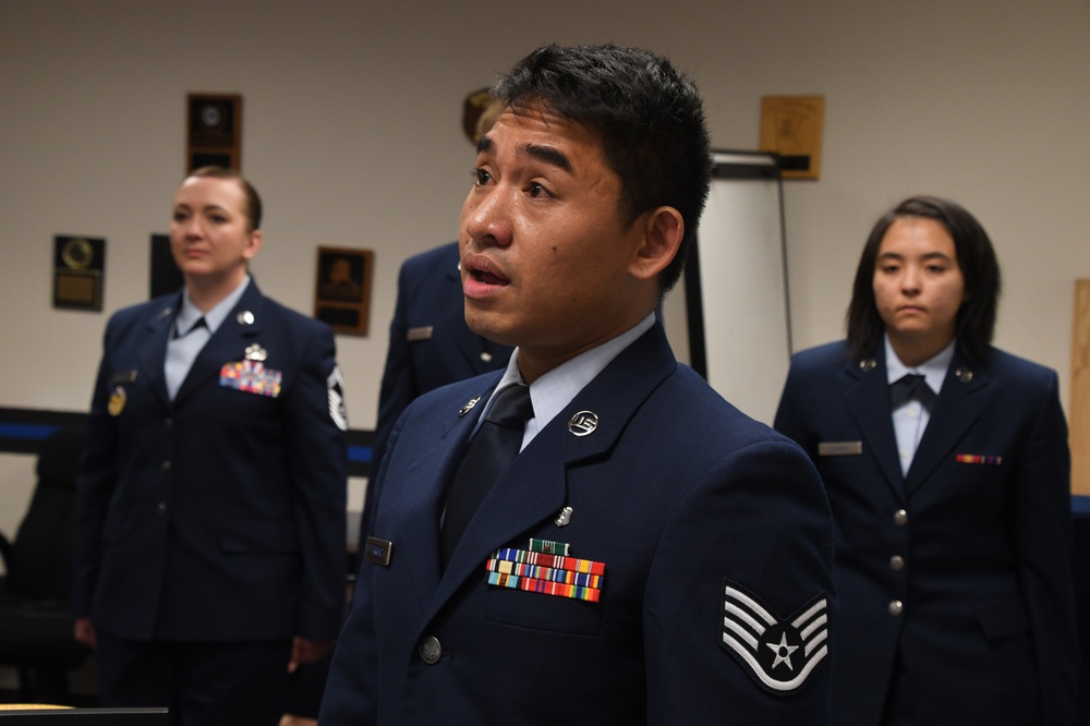 168th Force Support Squadron's first Change of Command as Squadron