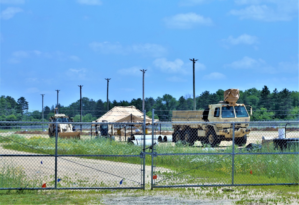 Army Reserve engineers tackle Fort McCoy lighting troop project