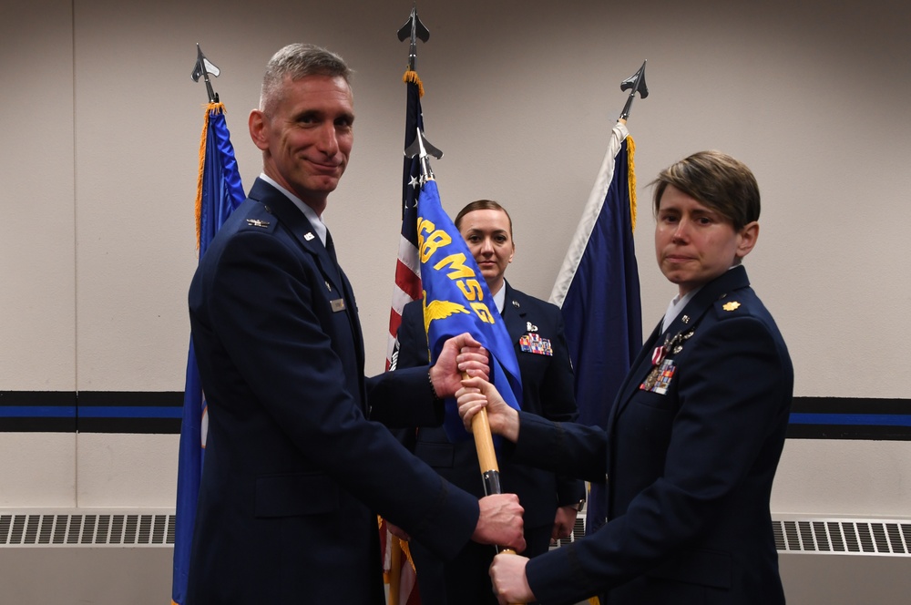 168th Force Support Squadron's first Change of Command as Squadron