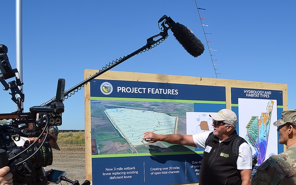 Ground-breaking event for the Lookout Slough Tidal Habitat Restoration and Flood Improvement Project