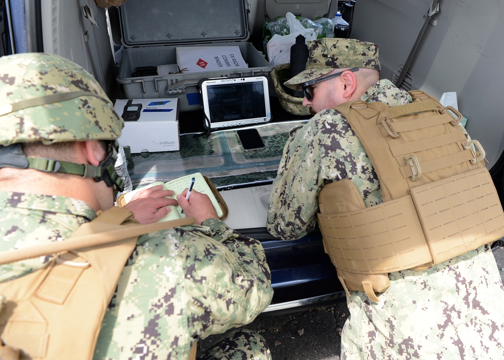 Seabees Plot Data Provided By Damage Assessment Team