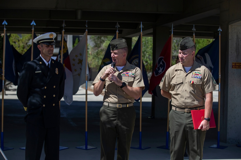 Pendleton Marine awarded for saving lives