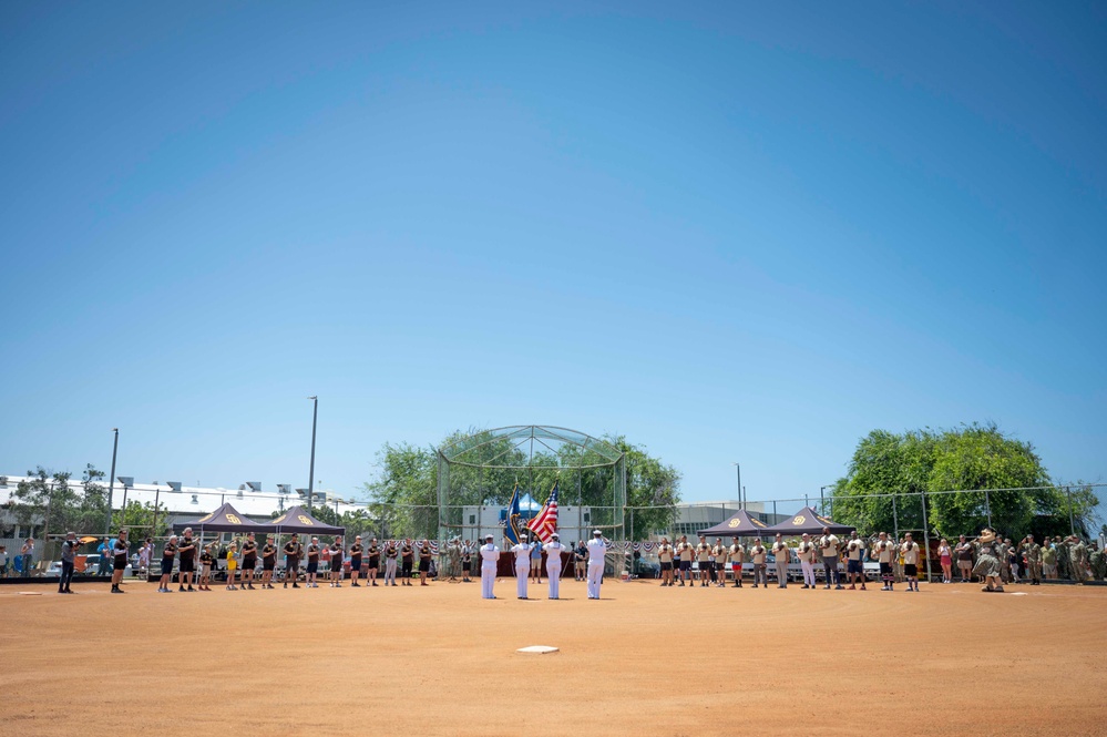 DVIDS - Images - Sailors Play San Diego Padres Alumni In Softball