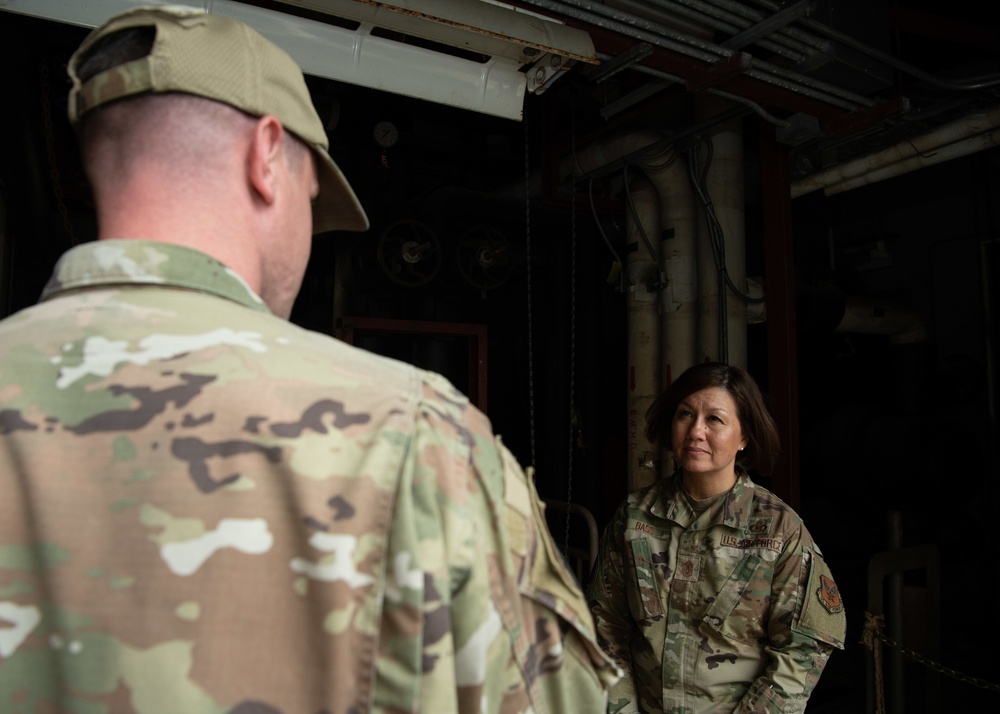 Running with the Wolf Pack: CMSAF Bass visits Kunsan AB, listens to multi-capable Airmen needs