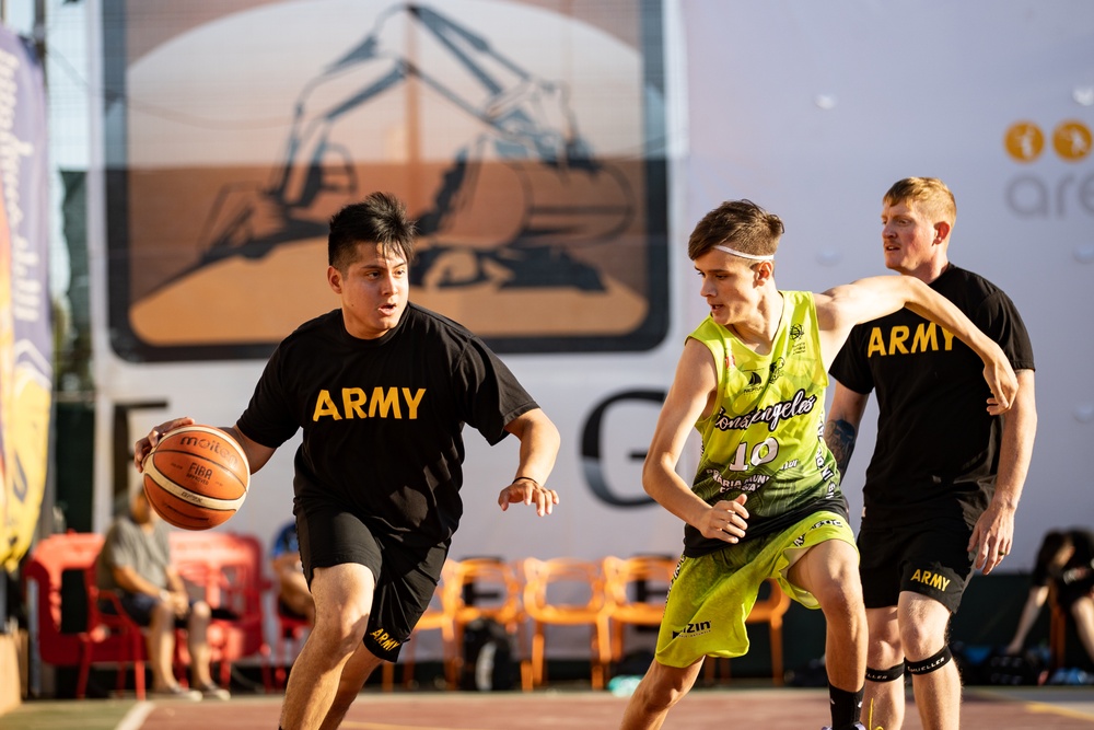 101st Airborne Division Community Basketball Game in Romania