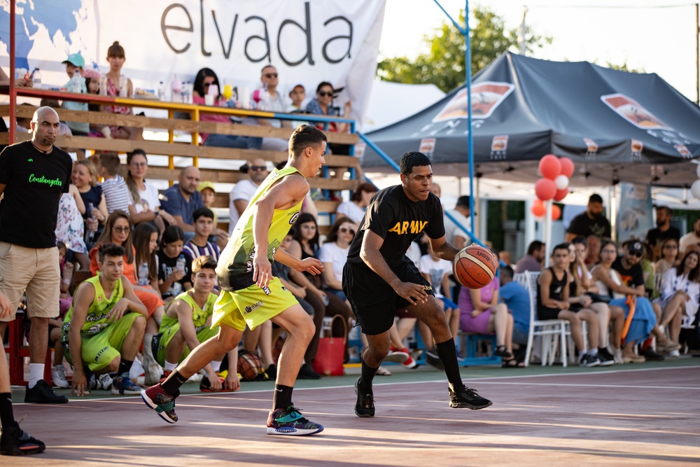 101st Airborne Division Community Basketball Game in Romania