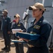 Sailors Aboard USS Dewey (DDG 105) Conduct Awards Quarters