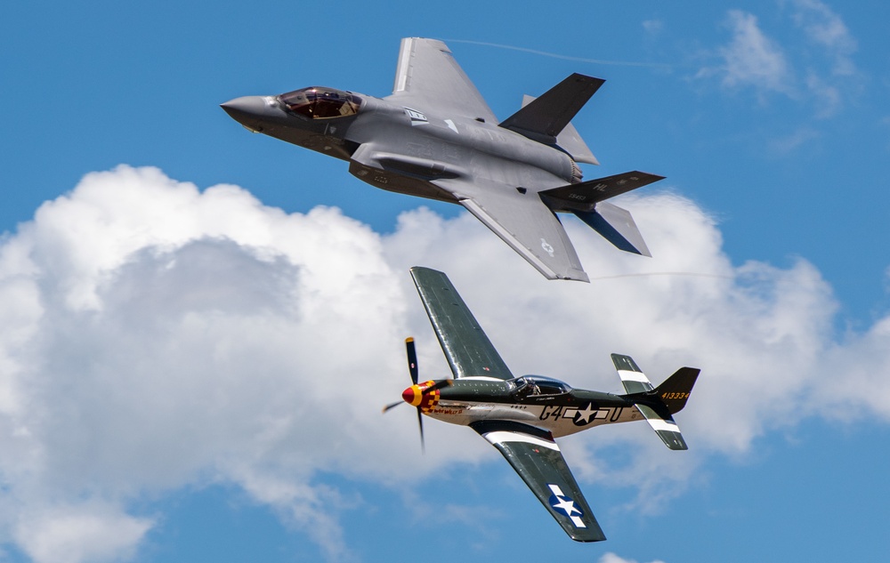 DVIDS Images F35 Demo Team practices heritage flight before Hill