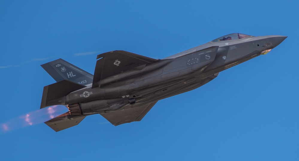 F-35 Demo Team performs during Hill AFB Air Show