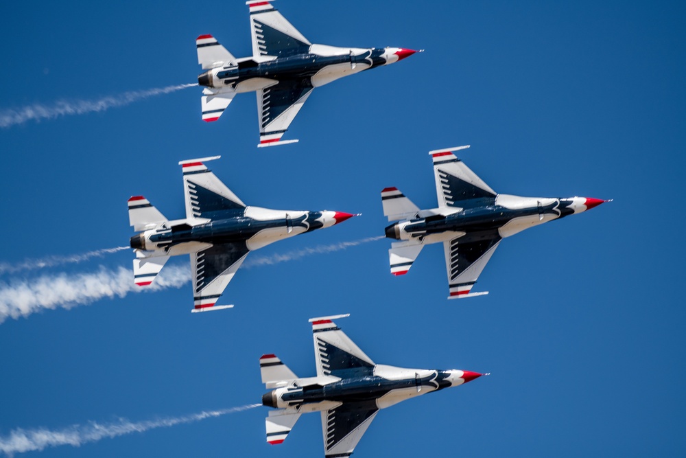 U.S. Air Force Thunderbirds perform at Hill AFB Air Show