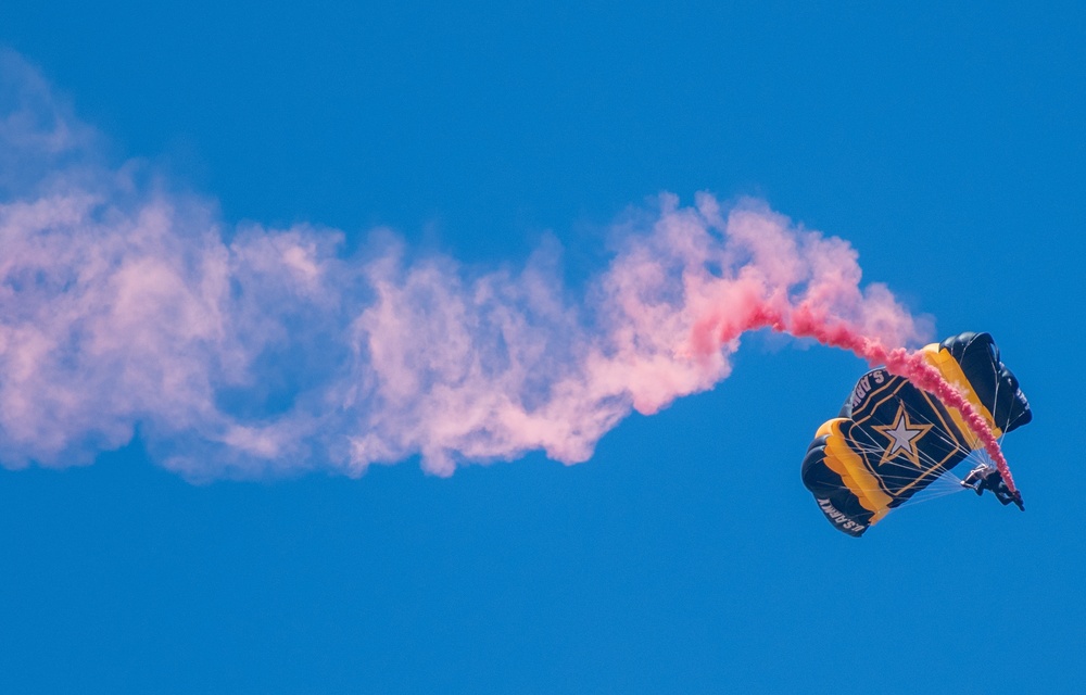 U.S. Army Golden Knights at Hill AFB Air Show