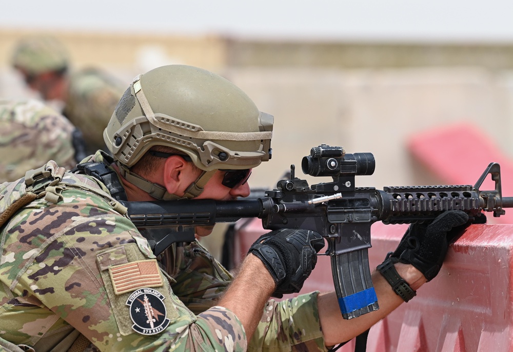 379th Security Forces demonstrate combat maneuvers